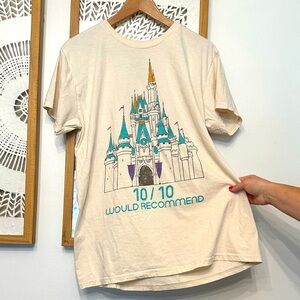 Disney Adult Shirt 🏰Cinderella Castle 10/10 Would Recommend sz Large